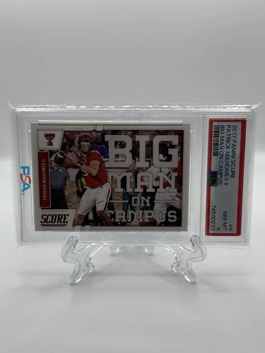 2017 Panini Score Patrick Mahomes II Big Man On Campus PSA 8 #6 KC Chiefs QB