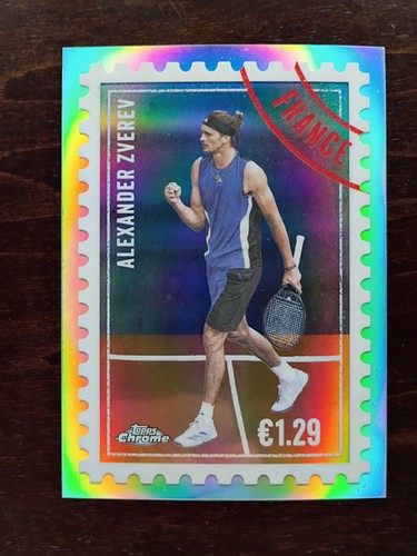 Alexander Zverev #ITP-19 2025 Topps Chrome International Postage card