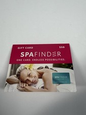 Spa Finder gift card $50 Value Exp. 11/2032