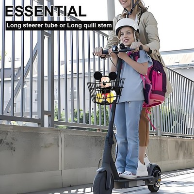 Front Bike Basket With Holder - Iron Material Scooter Basket For Outdoor Cycling 35x26x26cm