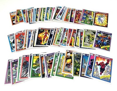 Lot Of 69 MARVEL UNIVERSE SERIES I Comic Trading Cards 1990