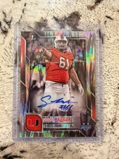 2025 Bowman Chrome U - Francis Mauigoa - Stealth Refractor Auto