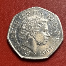 Rare 2007 UK 50p Coin Centenary of Scouting Fifty Pence Circulated