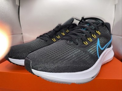 Nike Air Zoom Pegasus 39 Sneakers,Gr.44, Unisex,schwarz-Anthrazit-Türkis-gelb
