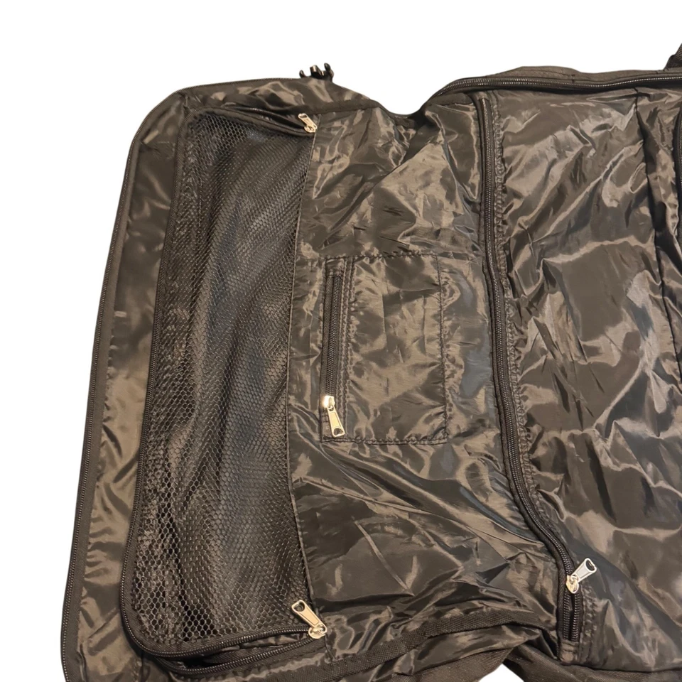 Delsey Paris 45" Deluxe Garment Bag Suitcase Luggage Carry On Travel Black - Image 3 of 4