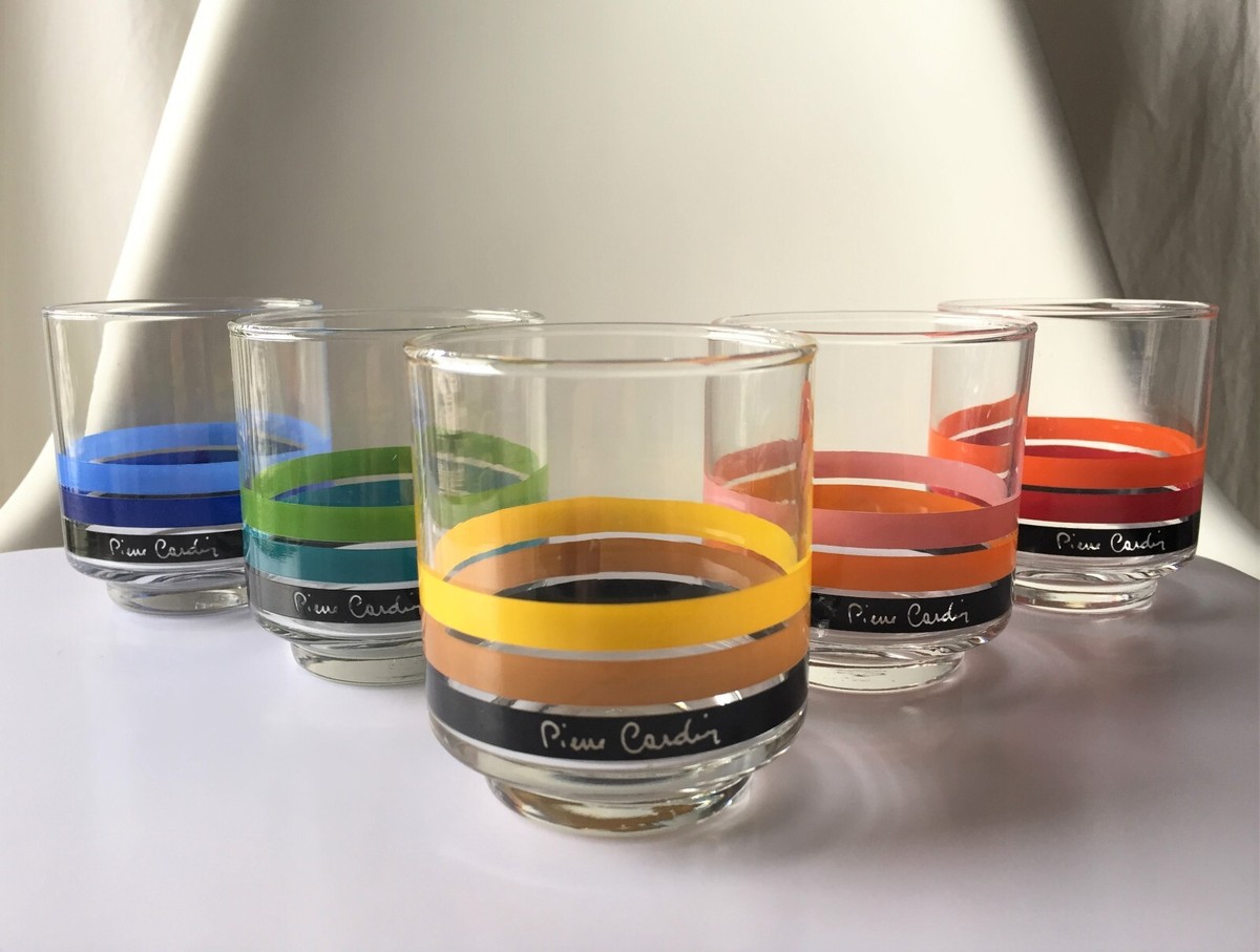 vintage Pierre Cardin Tumbler glass set Japan exclusive Rare