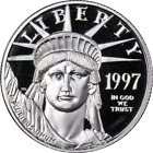 1997-W Platinum American Eagle $50 Proof Bullion Coin - Ogp Coa - Stock