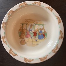 Vintage 1960 Royal Doulton old mark porcelain Bunnykins Bowl Post Office
