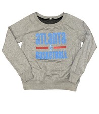 WNBA Atlanta Dream Women’s Adidas Grey Pull Over Crewneck Sweater Size Medium 