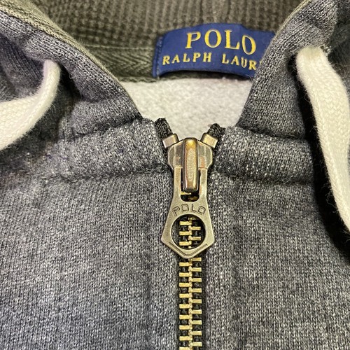 Polo Ralph Lauren Pullover Herren XL grau Full Zip Thermo Kapuze Reverse Weave - Bild 16 von 24