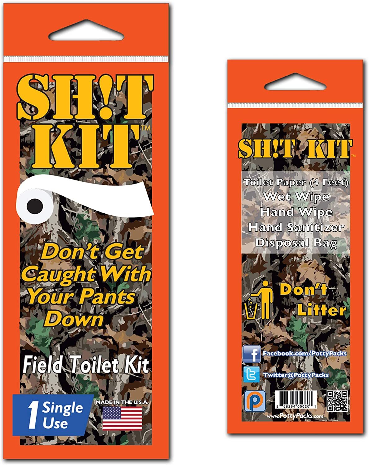 Sh!t Kit Single Use Portable Travel Bathroom Pack 5 Pack eBay