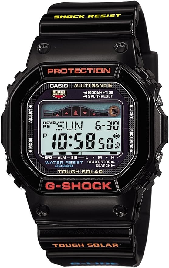 CASIO G-Shock GWX-5600-1JF Black G-Lide Tough Solar Radio Men's