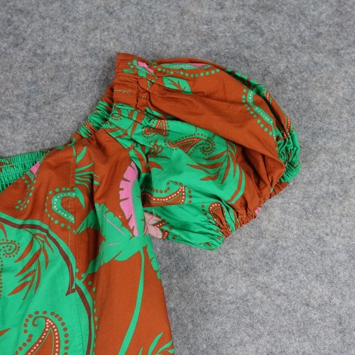 Maeve Dress Womens 12 Green Anthropologie Floral Bohemian Hippie Summer Wedding - Picture 3 of 20