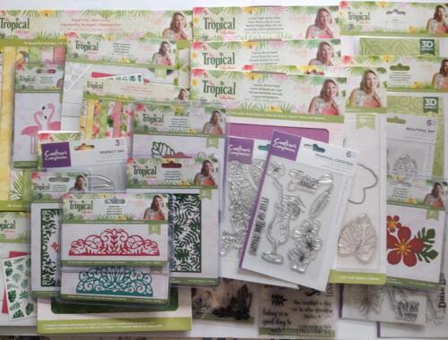 CRAFTERS COMPANION Tropical Collection Mega Bundle Sara Signature Paper Dies +++ - Picture 1 of 12