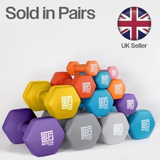 Bestfor Neoprene Iron Dumbbells Pair Aerobic Workout Fitness Home Gym, 0.5-10Kg