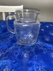 Vintage Federal Glass Pitcher with Star Pattern and Pour Spout