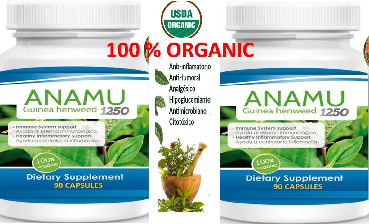 NATURAL ANAMU 2 Confezioni Speciali di 100% CAPSULE 180 CAPSULE 1250 MG. foto 2