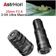 AstrHori 25mm F2.8 2-5X Macro Full Frame Lens for Sony E Mount cameras