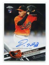 2017 Topps Chrome Donnie Hart Auto Rookie Card #RA-DH, Baltimore Orioles