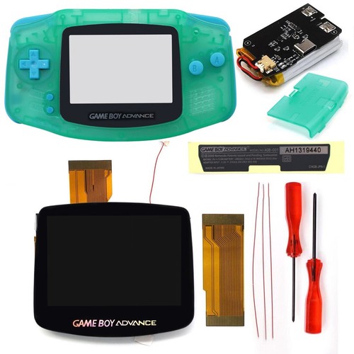 Hispeedido Game Boy Advance GBA 3.0 V5 IPS LCD Backlight Kit W/batteries Shell - Picture 10 of 61