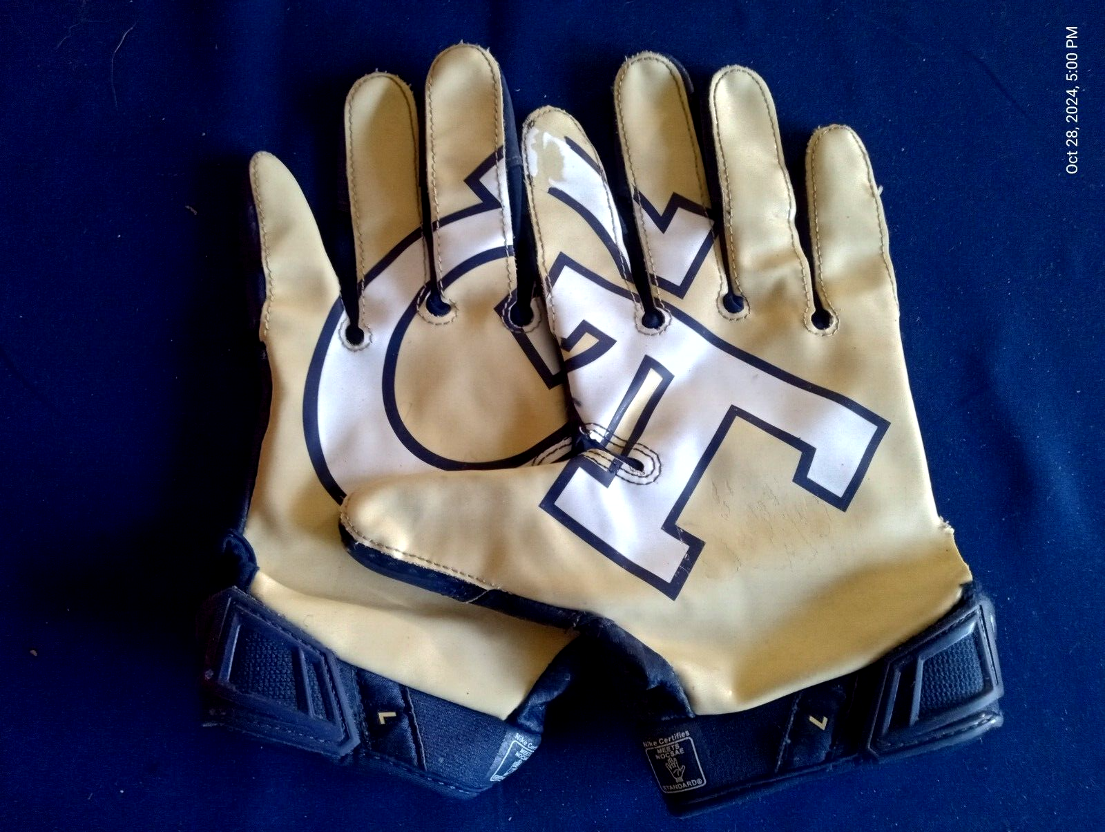 Nike Vapor Jet Football Receiver Gloves - Georgia Tech