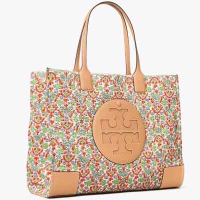 Tory Burch Ella Floral Quilt Tote Legacy Paisley Size OS