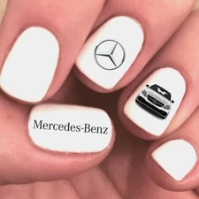Mercedes Waterslide Nail Art Stickers Decals Set of 20