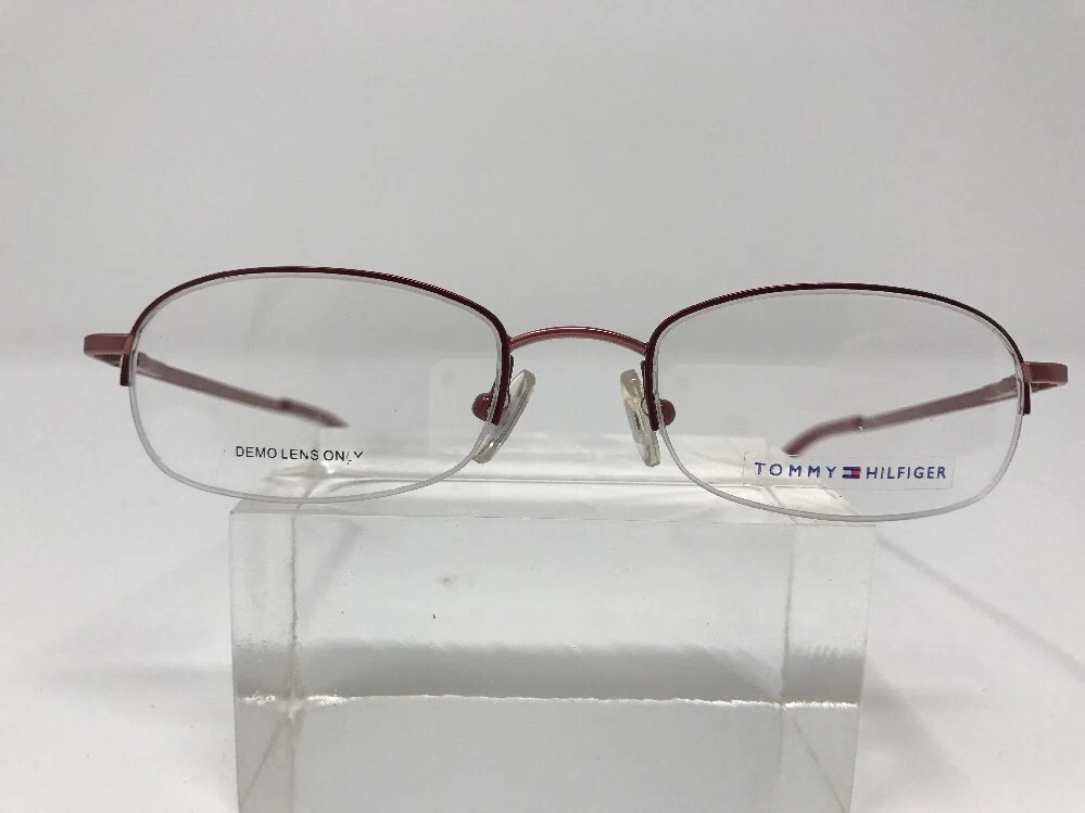 Tommy Hilfiger Eyeglasses TH3261 46 18 140 Half Rimless Metallic Pink 8206