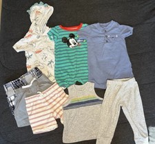 8 Pack Mixed 12 Month Baby Clothes- 3 Shorts 3 Outfits 1 Pants 1 Tanktop