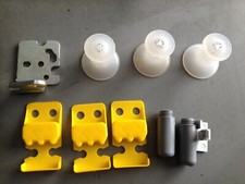 gelb grau Kunststoffteile Retro 80er Jahre