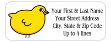 150 Fat Chick Chicken Mailing Return Address Labels Personalized 1 x 2 5/8 in.