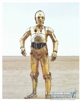C-3PO Anthony Daniels Official Pix 8x10 Licensed Photo Star Wars