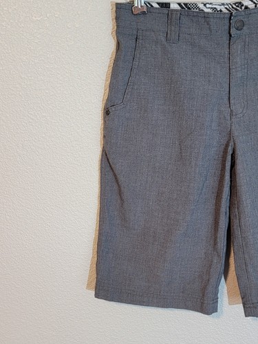 shaun white khakis shorts boys size 14 flat front adjustable waist gray - Picture 2 of 7