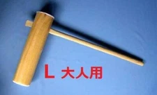 Wooden KINE Mochi Maker Mallet Large Size Zelkova Rice Cake Mochitsuki Nagano