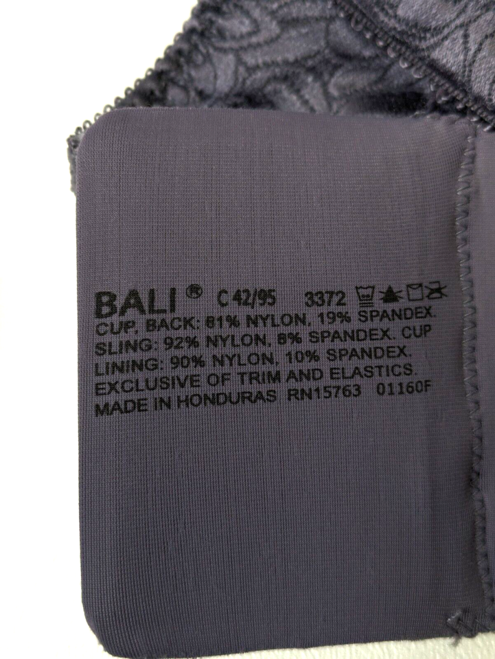 Bali Double Support Wireless Bra 44C Minimizer Bra 3335 and FullFigure