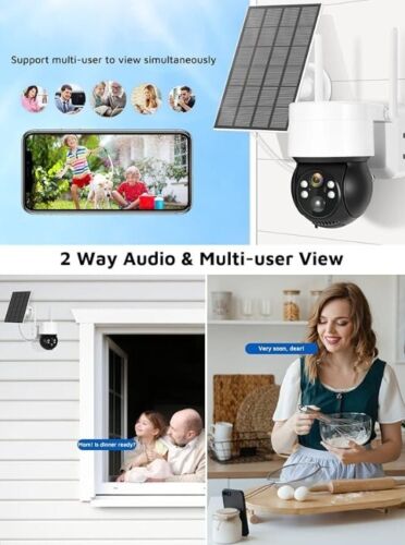 TELECAMERA WIFI Esterna con PANNELLO SOLARE Compatibile ANDROID/IOS ALEXA - Foto 13 di 19