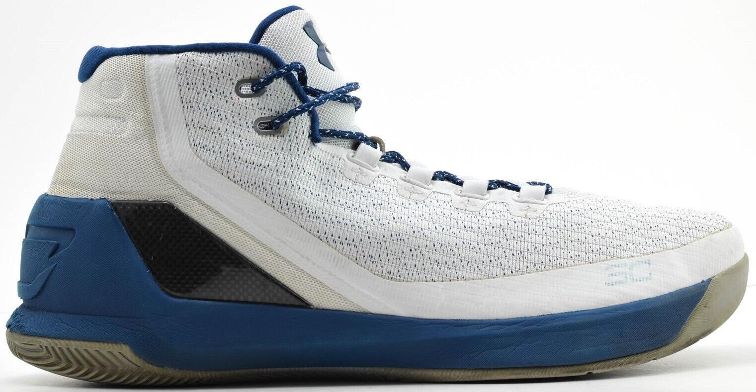 Under Armour Curry 3 Mid White Blackout Navy for sale | eBay