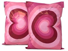 Pink Hyptnotic Hearts 10x13 Inch Poly Mailers! Self Seal Shipping Mailing, Valen