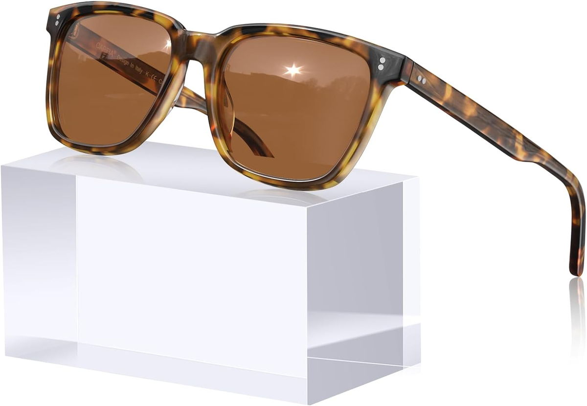 Occhiali Da Sole Vintage Polarizzati UV400 | Modello Grande Donna E Ragazza | Montatura In Plastica Retrò - 4