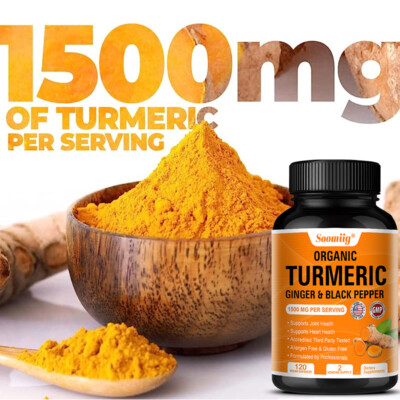 Turmeric Ginger & Black Pepper Supports Joint Health Supports Heart Health