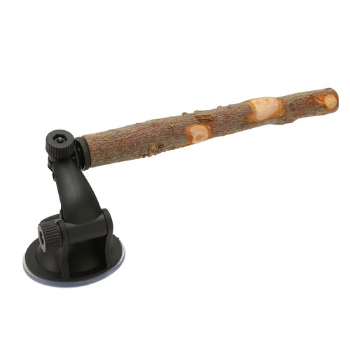 Wood Birds Perch Prevent Slip Interactive Bird Window Perch Stand with Suction - Picture 4 of 21