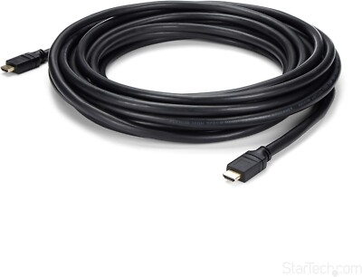 StarTech 35ft Plenum Rated HDMI Cable, 4K30 UHD, 10.2 Gbps In-Wall HDMI 1.4 Cord