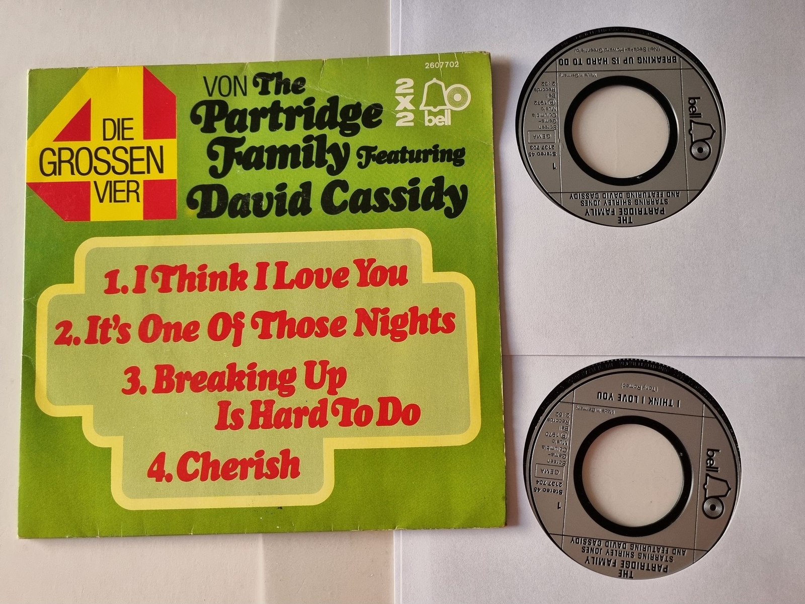 The Partridge Family/ David Cassidy - Die grossen Vier 2 x 7'' Vinyl Germany