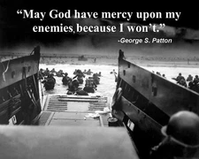 George S. Patton WWII World War 2 D-Day "enemies" Quote 8 x 10 Photo Picture 