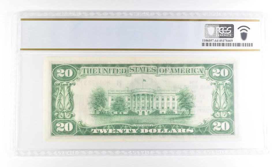 1929 $20 St Louis MO Federal Reserve Bank Fr#1870-H Choice Unc 64 PCGS *2529 - Image 2 of 3