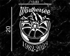 R.I.P Wörthersee Sticker Mit Felge (H:20cm/L:13,83)