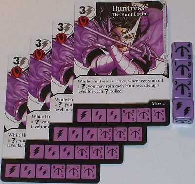 4 x HUNTRESS: THE HUNT BEGINS 21 Green Arrow and The Flash Dice Masters