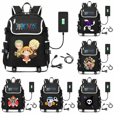 Anime One Piece The Straw Hat Pirates Rucksack Men Backpack Outdoor Shoulder Bag