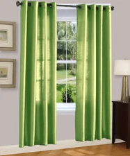 1PC GROMMET PANEL UNLINED SEMI SHEER WINDOW CURTAIN MIRA 55" X 63" 84" 95" 108"