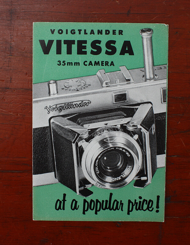 にににに VOIGTLANDER VITESSA SALES BROCHURE, THREE PANEL FOLD OUT/cks
